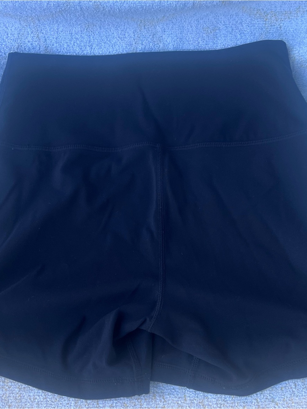 Quince High-Waist Navy Blue Women's Athletic Shorts